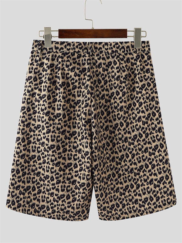 Men's Leopard Print Casual Short SKUL18034
