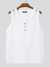 Men's Sheer Mesh Hollow Tank SKUL20941