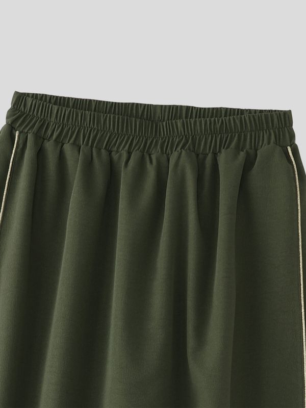 Men's Faux Two Piece Patchwork Loose Pant SKUL51978