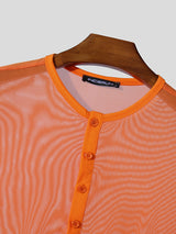 Mens Sheer Mesh Short-Sleeve T-Shirt SKUL00028