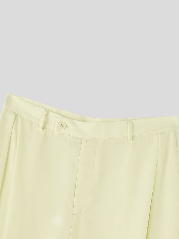 Men's Solid Color Loose Wide Leg Pant SKUL56632