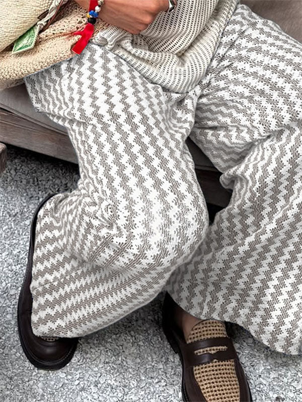 Mens Vacation Style Striped Casual Pant SKUL13897