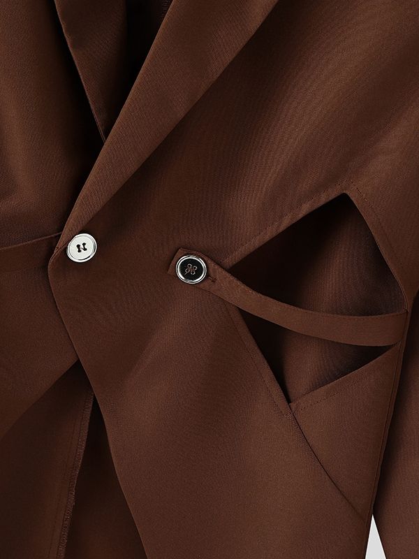 Men's Deconstructed Hollow Casual Long Sleeve Blazer SKUL30587