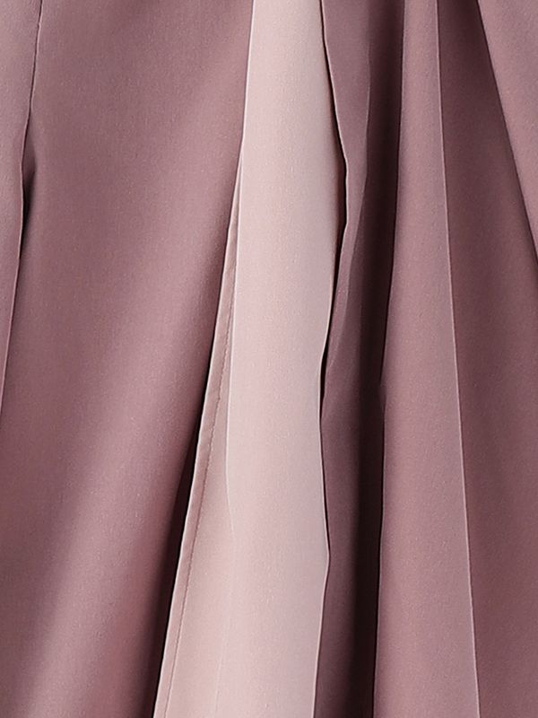 Men's Deconstructed Contrast Color Pleated Long Pant SKUL51889