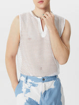 Mens Mesh See Through Sleeveless Vest SKUK51021