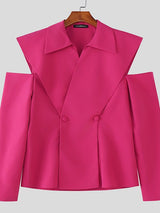 Men's Deconstructed Off Shoulder Casual Blazer SKUL45333