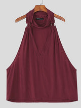 Men's Metal Ring Buckle Casual Tank SKUL22494