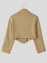 Men's Split Cuff Design Long Sleeve Jacket SKUL29548