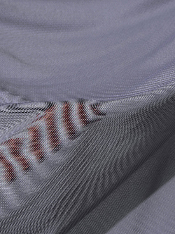 Mens Sheer Ruched Cropped Long Sleeve T-Shirt SKUK97836