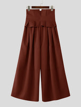 Mens Solid Color High-Waisted Casual Pant SKUL15378