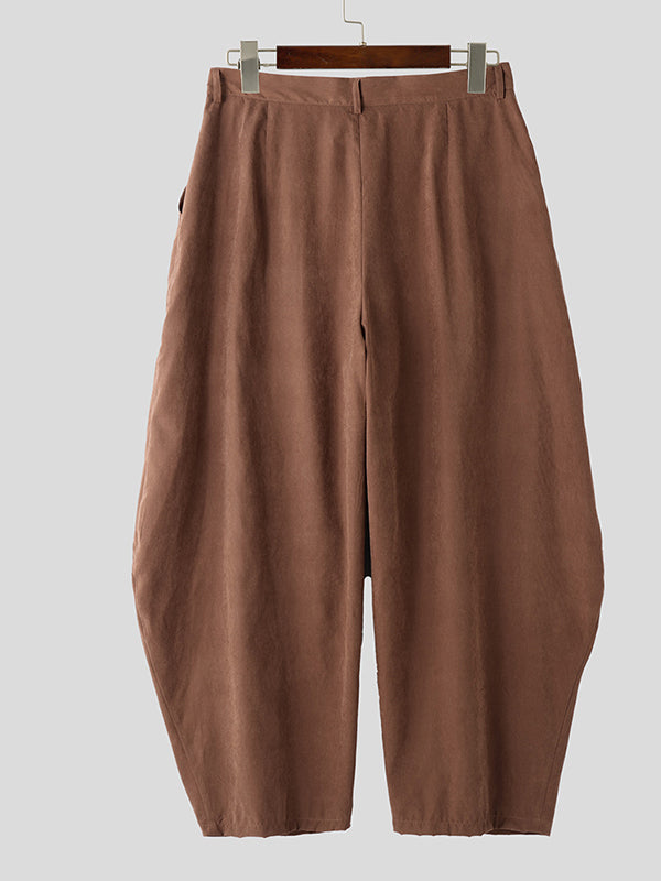 Mens Casual Solid Color Loose-Fit Pant SKUL02396