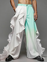 Men's Ruffle Patchwork Gradient Casual Pant SKUL31782