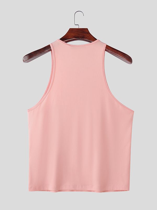 Men's 3D Fruit Pendant Patchwork Tank SKUL42416