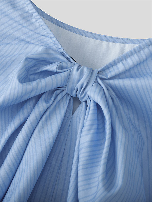 Mens Bow Tie Patchwork Short Sleeve T-Shirt SKUK98829