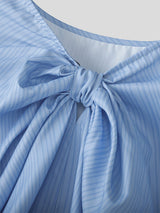 Mens Bow Tie Patchwork Short Sleeve T-Shirt SKUK98829