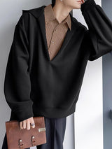 Men's Faux Two Piece Striped Long Sleeve Hoodie SKUL32788