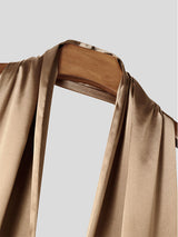 Mens Satin Hollow-Out Sleeveless Jumpsuit SKUL02051