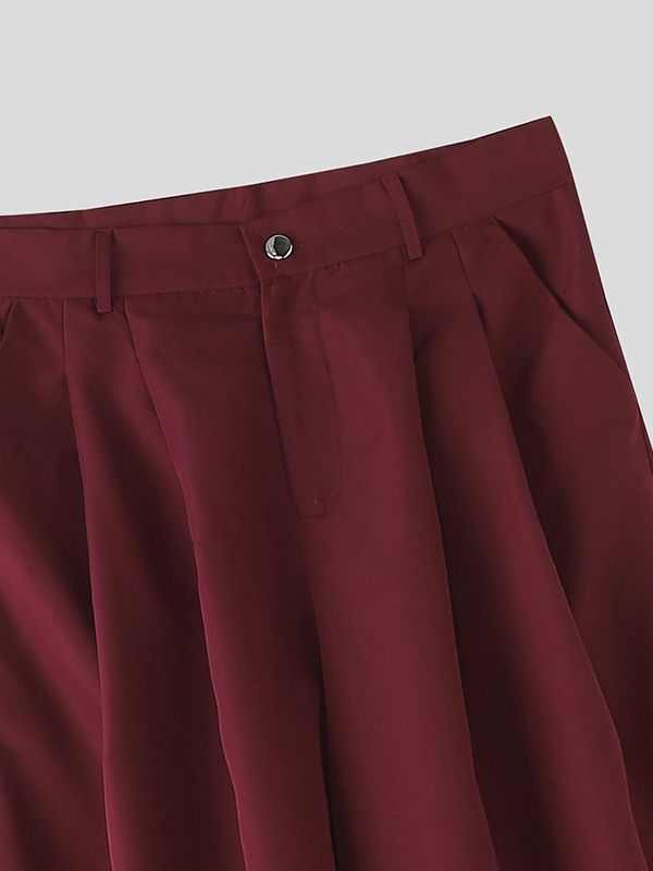 Men's Vintage Versatile Pleated Lantern Pant SKUL46295