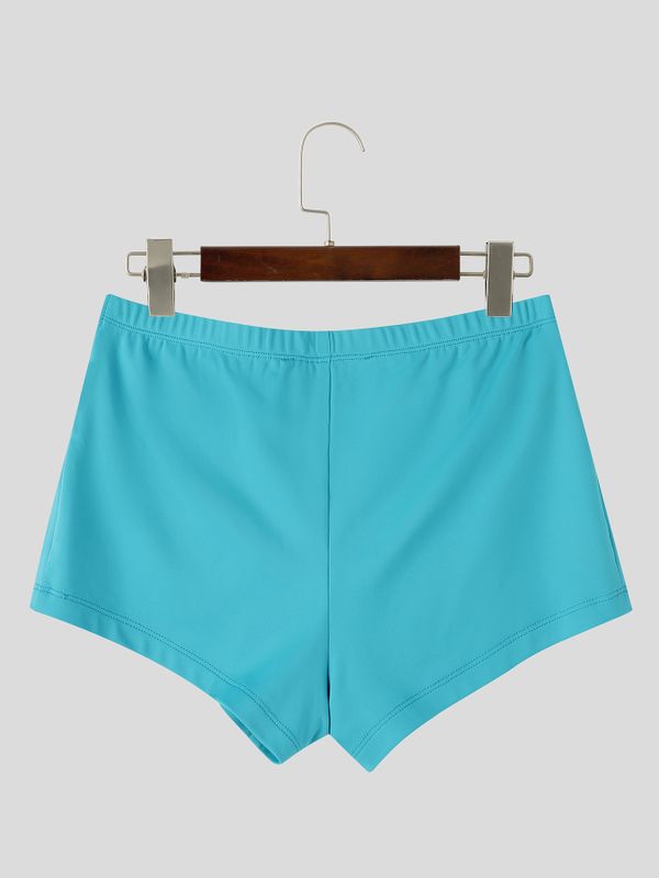 Men's Sexy Avant-Garde Beach Pool Metal O-Ring Hollow Side Low-Rise Swim Trunk SKUL83108