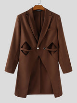 Men's Deconstructed Hollow Casual Long Sleeve Blazer SKUL30587