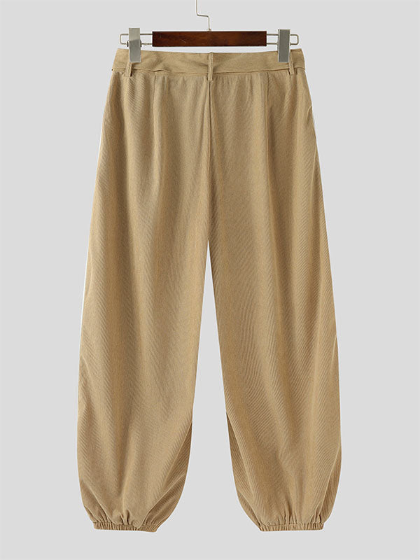 Men's Colorblock Striped Textured Casual Pant SKUL26201