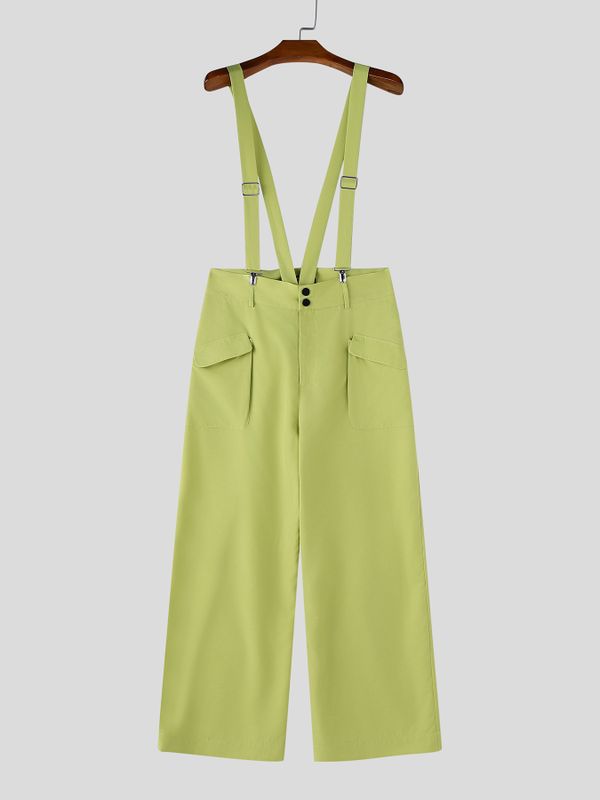 Men's Avant-Garde High-Waisted Extreme Wide-Leg Jumpsuit SKUL66974