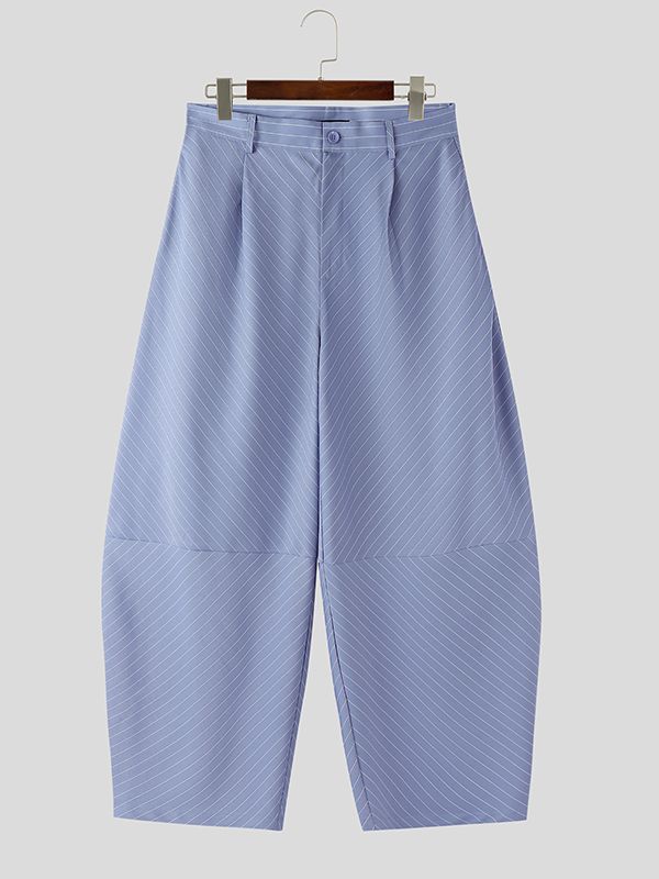 Men's Deconstructed Striped Curved Blade Pant SKUL47676