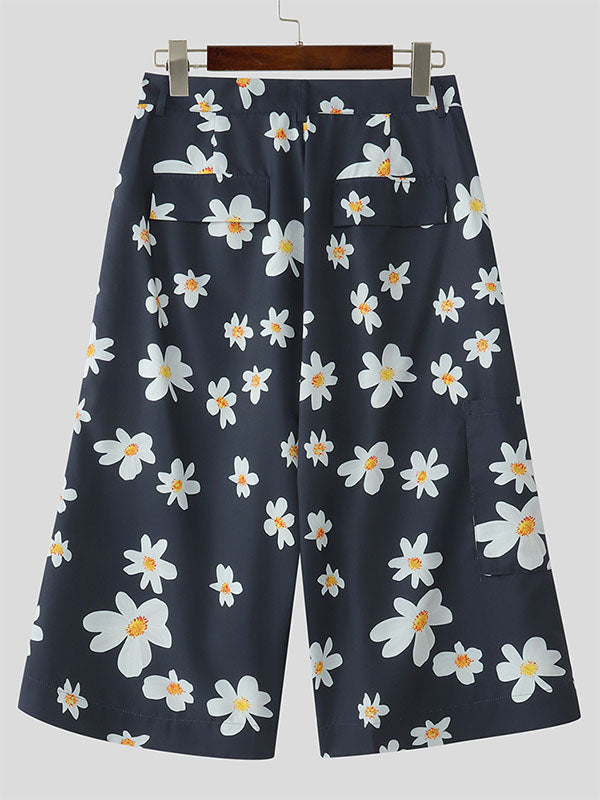 Mens Floral Print Casual Pant SKUL17876