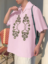 Men's Floral Print Short Sleeve Shirt SKUL21004