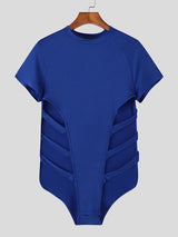 Mens Cut-Out Sides Short Sleeve Bodysuit SKUL10262