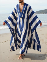 Men's Striped Loose Oversized Robe SKUL24712