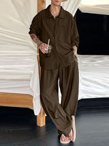 Men's Minimalist Casual Two Pieces Outfit SKUL30680