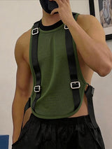 Men's Deconstructed Sheer Mesh Tank SKUL63144