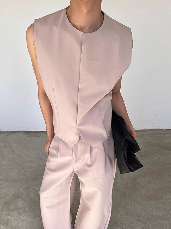 Men's Solid Casual Waistcoat SKUL32791