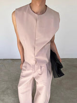 Men's Solid Casual Waistcoat SKUL32791