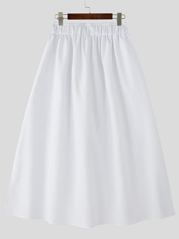 Mens Twist Detail Loose High-Waisted Casual Pant SKUL15578