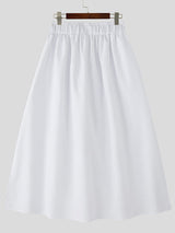 Mens Twist Detail Loose High-Waisted Casual Pant SKUL15578