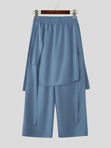 Men's Faux Two-Piece Design Casual Pant SKUL48673