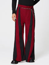 Mens Casual Colorblock Wide-Leg Pant SKUL20903