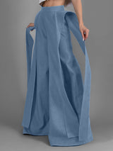 Men's Deconstructed Wide Leg High Waist Pant SKUL39791