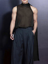 Mens Sheer Mesh Tie-Strap Tank SKUL11544