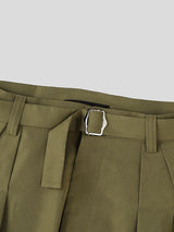 Men's Avant-Garde Ultra-Wide Leg Pleated Short SKUL55357