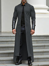 Men's Colorblock Stand Collar Long Sleeve Cardigan SKUL33853