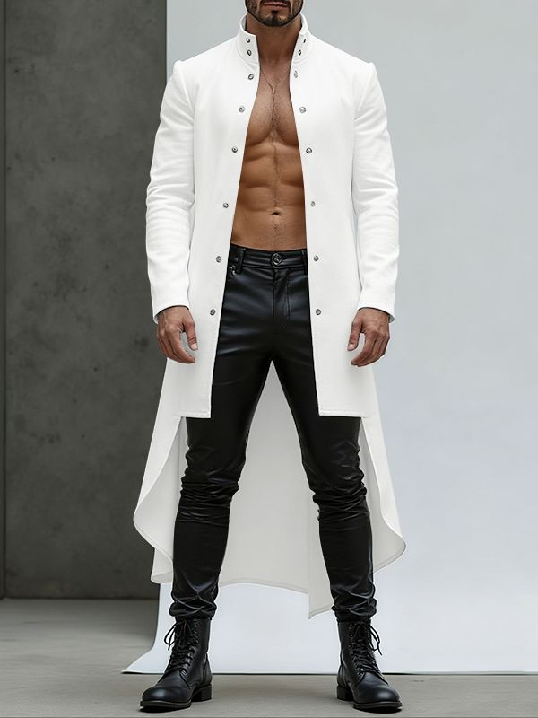 Men's Irregular Hem Long Sleeve Blazer SKUL40289