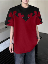 Men's Color Block Short Sleeve T-Shirt SKUL37554