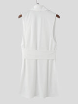 Mens Solid Color Long Hem Casual Tank SKUL07824