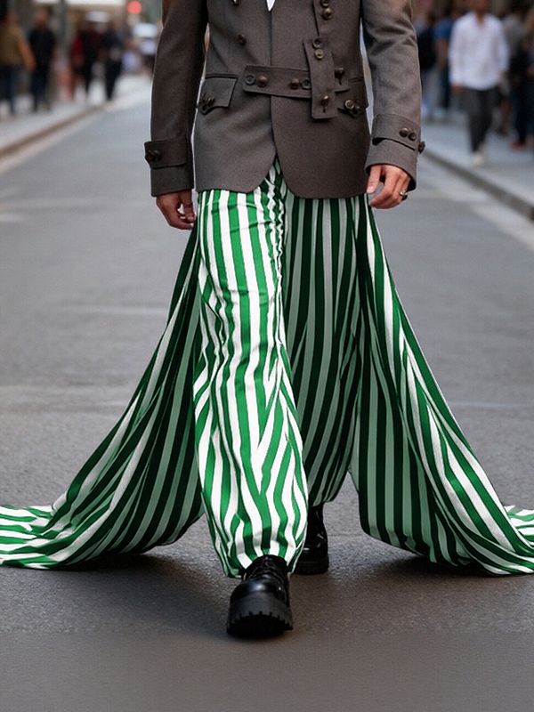 Men's Stripe Contrast Color Casual Pant SKUL50054