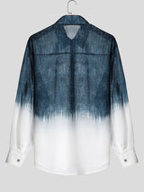 Men's Gradient Long Sleeve Shirt SKUL27304