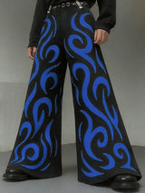 Men's Contrast Print Wide Leg Casual Pant SKUL27310
