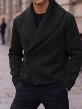 Mens Solid Color Casual Long Sleeve Jacket SKUK95555